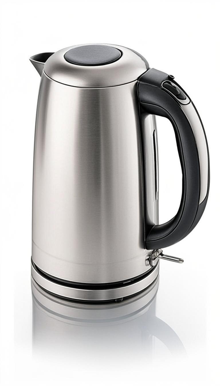 Hervidor Eléctrico Acero Inoxidable 1.7L, Apagado Automático, 2200W