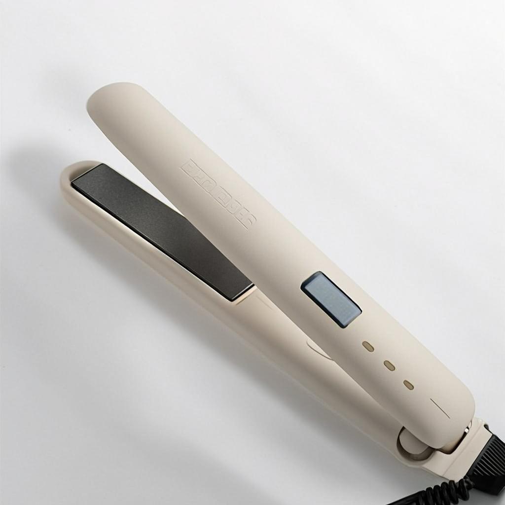 Plancha de Pelo Professional Cerámica, 220°C, Ion Negativo, Diseño Compacto