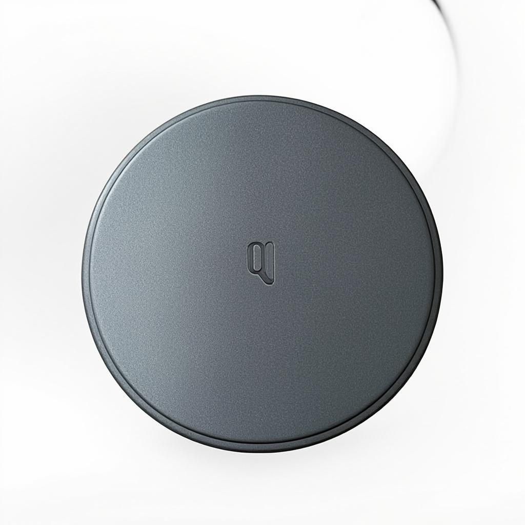 Cargador Inalámbrico Qi 15W, Compatible iPhone y Samsung, LED
